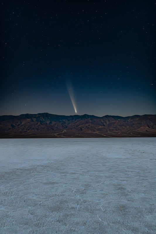 Comet over Badwater Basin